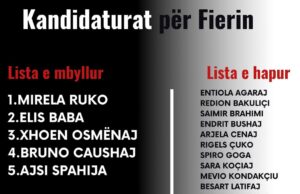 Ja cilët janë kandidatët e Lëvizjes Bashkë për qarkun e Fierit