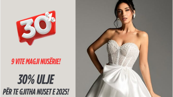 9 vite elegancë dhe magji nusërie – Festoni me 30% ulje te “Ami Event” Fier