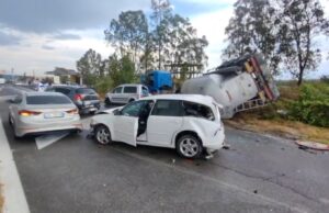 Video/ Aksident i shumëfishtë në autostradën Fier- Lushnjë, disa mjete përplasen mes tyre, 2 të plagosur