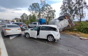 Video/ Aksident i shumëfishtë në autostradën Fier- Lushnjë, disa mjete përplasen mes tyre, 2 të plagosur