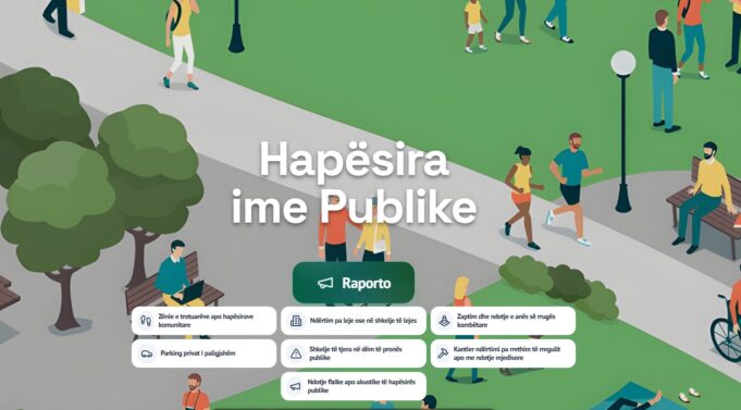 “Hapësira ime Publike”, hapet portali ku qytetarët mund të denoncojnë zaptimin e hapësirave publike