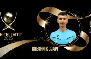 Topi i Artë 2025/ Arbitri fierak Kreshnik Cjapi shpallet “Arbitri i Vitit”