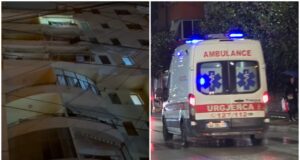 Fier, 50-vjeçari bie nga kati i 6-të, shpëtohet nga zjarrfikësit dhe dërgohet me urgjencë në spital