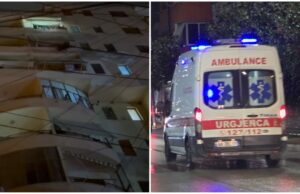 Fier, 50-vjeçari bie nga kati i 6-të, shpëtohet nga zjarrfikësit dhe dërgohet me urgjencë në spital