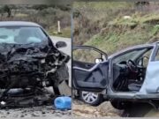 Aksident i frikshëm në Bypass-in e Vlorës/ Makinat përplasen me njëra-tjetrën, dy të plagosur