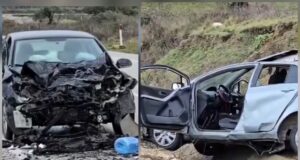 Aksident i frikshëm në Bypass-in e Vlorës/ Makinat përplasen me njëra-tjetrën, dy të plagosur