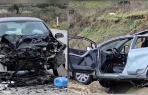 Aksident i frikshëm në Bypass-in e Vlorës/ Makinat përplasen me njëra-tjetrën, dy të plagosur