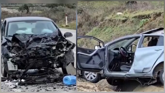 Aksident i frikshëm në Bypass-in e Vlorës/ Makinat përplasen me njëra-tjetrën, dy të plagosur