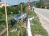 Aksident në Lushnjë, makina përplaset me shtyllën elektrike!