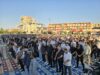 Kurban Bajrami/ Besimtarët myslimanë në Fier falin namazin, Myftiu Hazizolli: Të afrohemi më shumë me Zotin