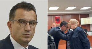 ‘Ç’të mbeti nga burgu, do ta bëj unë’, Robert Ndrenika përqafon i përlotur Veliajn dhe e puth në ballë
