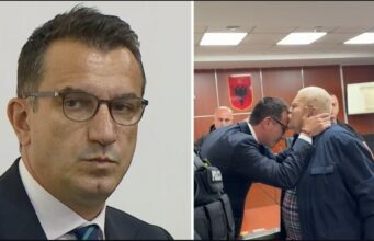 ‘Ç’të mbeti nga burgu, do ta bëj unë’, Robert Ndrenika përqafon i përlotur Veliajn dhe e puth në ballë
