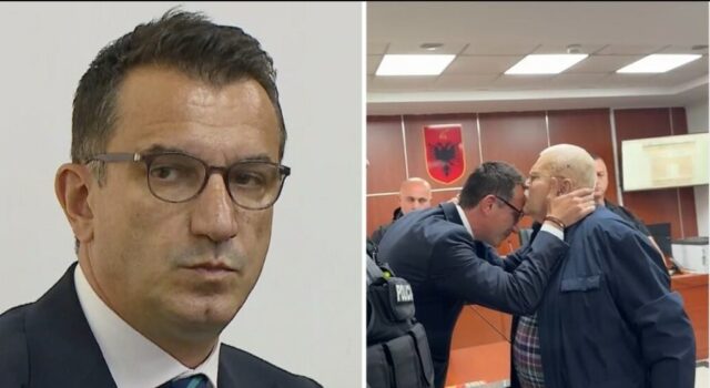 ‘Ç’të mbeti nga burgu, do ta bëj unë’, Robert Ndrenika përqafon i përlotur Veliajn dhe e puth në ballë