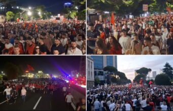 Sot protesta e 16-të, mijëra qytetarë kërkojnë largimin e kryeministrit: Rama jep dorëheqjen