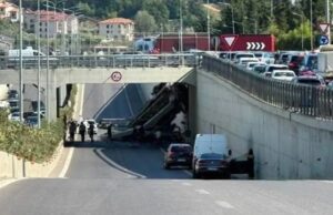 Aksident i rëndë te rrethrrotullimi i TEG, betonieria bie nga lartësia dhe zë poshtë një automjet