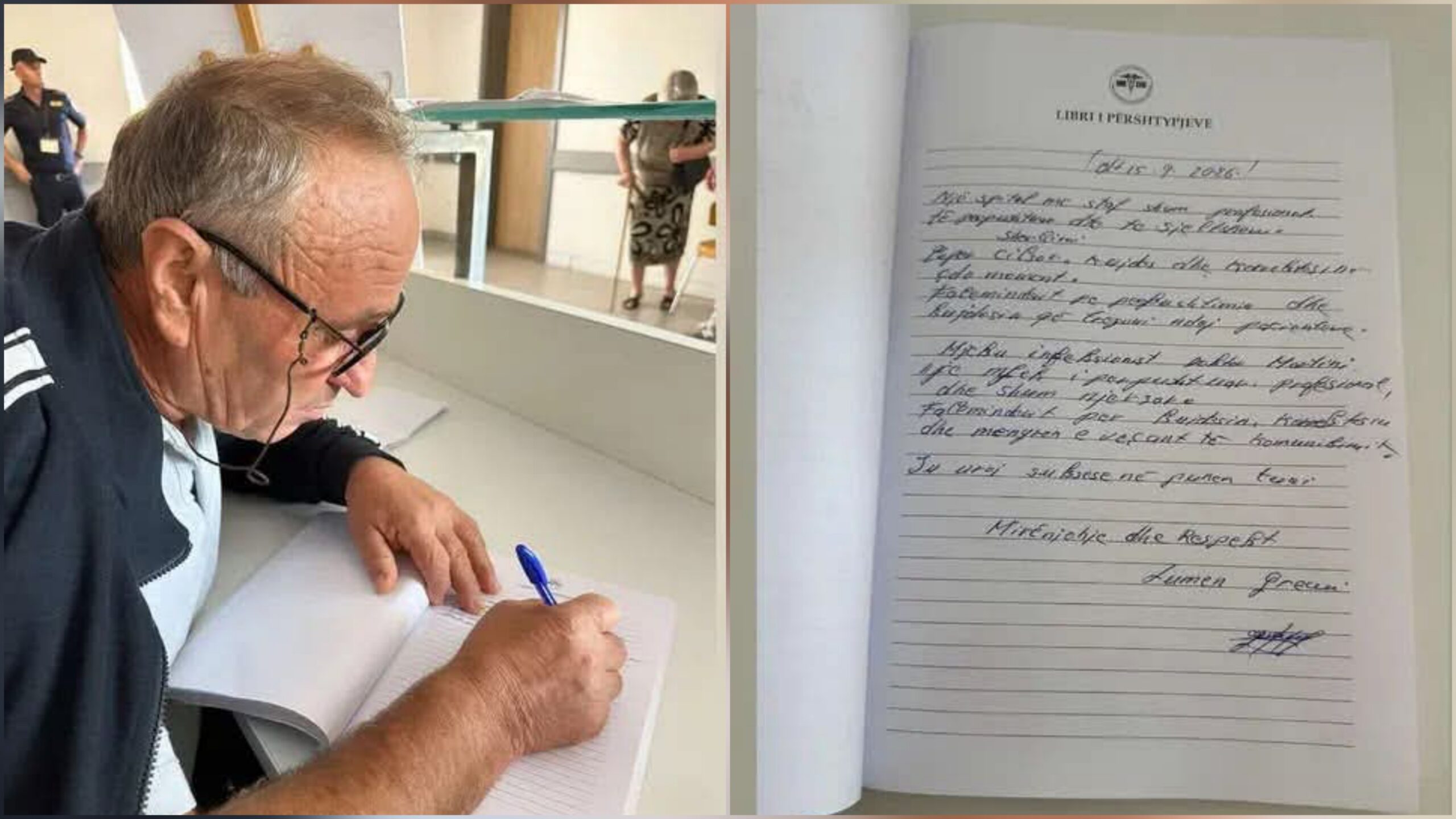 “Ju jam mirënjohës”/ Pacienti lë mesazh prekës për mjekun e Spitalit Memorial Fier