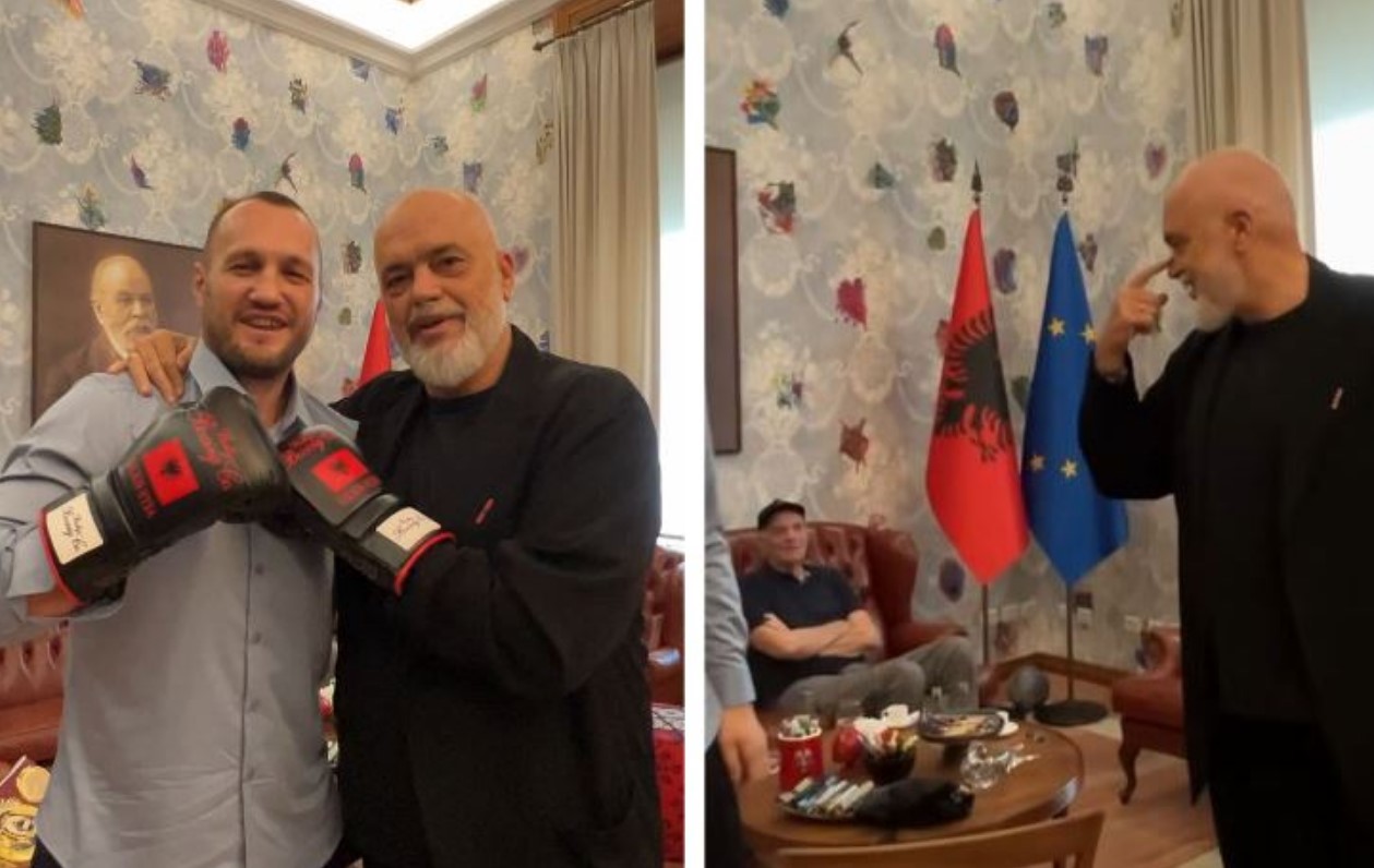“Hundën time ma keni thyer ju demokratët”- Rama pret në zyrë boksierin Nelson Hysa