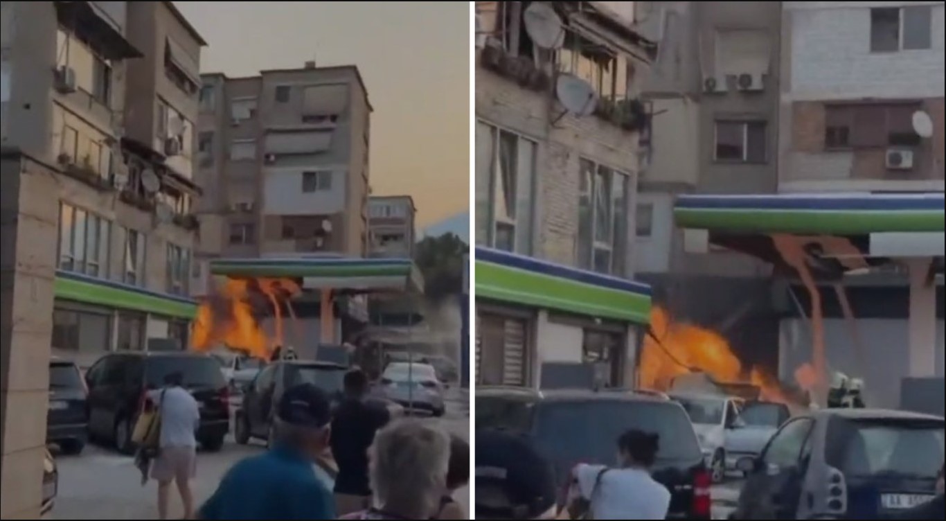 Shpërthim në një karburant në Tiranë, shembet godina njëkatëshe, 3 punonjës në spital